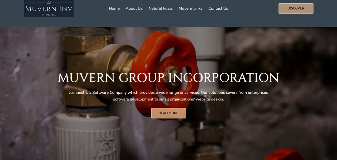 Muvern Group Incorporation website preview